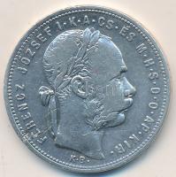 1881KB 1Ft Ag "Középcímer" T:2-
Adamo M15