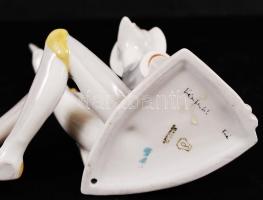 Drasche Don Quijote, kézzel festett, hibátlan, jelzett, m:18 cm