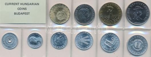 1986. 2f-20Ft 10db klf érmés forgalmi sor fóliatokban T:1