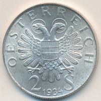 Ausztria 1934. 2Sch Ag Dollfuss T:1- Austria 1934. 2 Schilling Ag Dollfuss C:AU