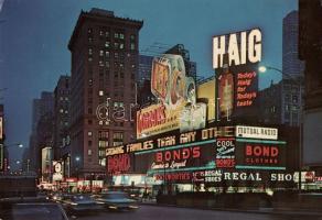 11 db MODERN többnyire használatlan, nagy méretű városképes lap (magyar, amerikai) / 11 modern mostl...