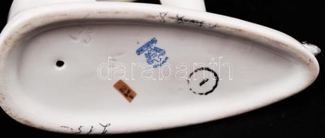 Aquincumi fésülködő akt, kézzel festett, jelzett, hibátlan, m:21 cm