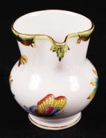 Herendi Viktória mintás mini kiöntő, kézzel festett, jelzett, hibátlan, m:7 cm