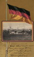 Luckauer Flur, national flag litho