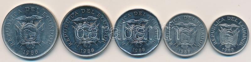 Ecuador 2008. 1S-50S (5x) T:2
Ecuador 2008. 1 Sucre - 50 Sucre (5x) C:XF