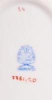 Herendi Rothschild ovális tálka, kézzel festett, hibátlan, jelzett, 10x7,5 cm