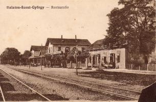 Balatonszengyörgy Bahnhof u. Restaurant