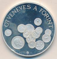 1996. 2000Ft Ag "50 éves a forint" T:PP