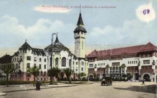 4 db régi képeslap: 3 erdélyi (Nagyilva, Marosvásárhely, Maroshévíz) és egy magyar (Siklós)