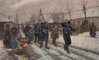 20 db RÉGI művész motívumú képeslap / 20 old motive cards, artists