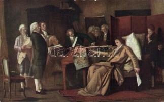 20 db RÉGI művész motívumú képeslap / 20 old motive cards, artists