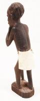 Afrikai faragott fa szobor, m: 20 cm /
African carved wood sculpture