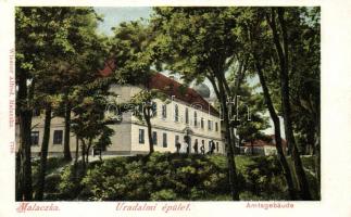 Malacka, Uradalmi épület, Amtsgebäude; Wiesner Alfréd kiadása / mansion building