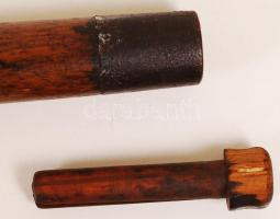 cca 1900 Sétapálca, puskamű a szárában. Hatástalanított.  / Walking cane with gun in the stick. Deac...