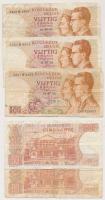 25db vegyes belga bankjegy T:vegye
25 pcs of modern Belgian banknotes C:mixed