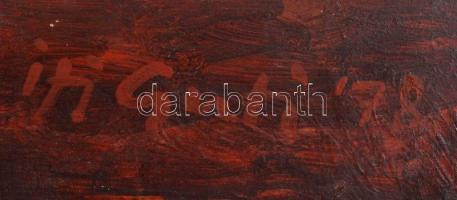 Ifj. Guti József (1946-): Csendélet az asztalon. Olaj, farost, jelzett, 60×80 cm