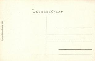 Szentantal, Kastély, hálószoba / castle interior, floral (EB)