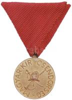 ~1930. Magyar Királyi Csendőrség / Invictus Enim Morior Br medál mellszalagon (29mm) T:1- Hungary ~1930. Gendarmerie of Hungary / Invictus Enim Morior Br medallion on ribbon (29mm) C:AU