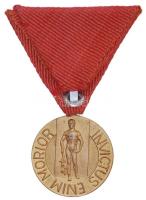 ~1930. "Magyar Királyi Csendőrség / Invictus Enim Morior" Br medál mellszalagon (29mm) T:1...