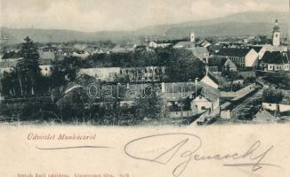 Munkács; Bertsik Emil kiadása (ragasztónyom / gluemark)