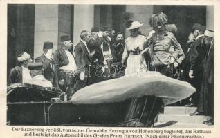 Franz Ferdinand and Sophia in Sarajevo, getting into the car of Franz Harrach