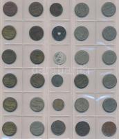 60db vegyes magyar fillér és telefonérme 2db berakólapon T:vegyes