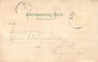 Mariazell, hunting, litho