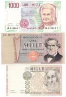 Olaszország 1975-1990. 1000L (3x) T:I,II-,III Italy 1975-1990. 1000 Lire (3x) C:UNC,VF,F