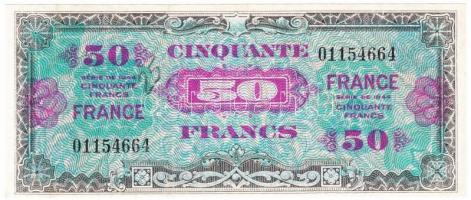 Franciaország/Szövetséges katonai kiadás 1944. 50Fr T:III France/Allied occupation 1944. 50 Francs C:F