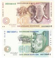 Dél-Afrika 1993. 10R + 20R T:I-,II South Africa 1993. 10 Rand + 20 Rand C:AU,XF