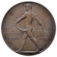 Német Államok 1909. "Erzsébet királyné Kereskedelmi Szakközépiskola" Br emlékérem. Szign.: Hugo Kaufmann (66.8g/60mm) T:2 German Empire 1909. "Queen Elizabeth High School of Commerce" commemorative Br medallion. "VT SEMENTEM FECERIS ITA METES". Sign: Hugo Kaufmann (66.8g/60mm) C:XF