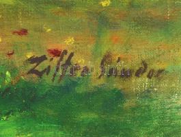 Ziffer jelzéssel: Erdőszélen. Olaj, vászon, jelzett, 50x68 cm