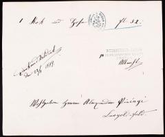 1879 Rothberger Jakab udvari ruhaszállító reklámos fejléces számlája