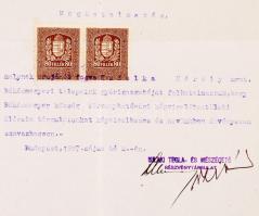 1927 Bp., V. Ujlaki Tégla- és Mészégető Részvény-Társulat reklámos fejléces számlája