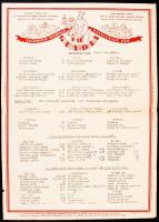 1942 Bp., XIV. Gundel Állatkerti Vendéglő reklámos fejléces számlája