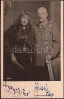 cca 1920 József főherceg és Auguszta főhercegnő aláírt fotója. Angelo fotó. / Autograph signed photo of prince Joseph and his wife