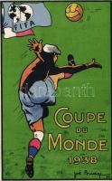 Coupe du Monde / FIFA World Championship 1938 s: Joe Bridge; hátoldalán a magyar csapat aláírásai / signed by the Hungarian football team (Rb)