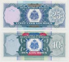 Haiti 2000-2006. 10G + 25G T:I
Haiti 2000-2006. 10 Gourdes + 25 Gourdes C:UNC
