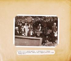 cca 1940 Horthy Miklós, lánya, Kállay miniszterelnök és Tormay Cecile temetésén. MFI fotó / The mourning Horthy family 19x13 cm