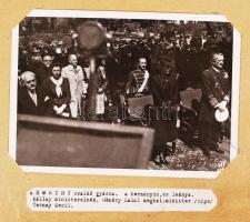 cca 1940 Horthy Miklós, lánya, Kállay miniszterelnök és Tormay Cecile temetésén. MFI fotó / The mour...