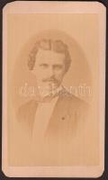 cca 1880 Eduard Strauss (1835-1916) zeneszerző keményhátú ffotó / Musican photo 9x11 cm