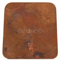 Rudolf Neuberger (1861-1916): Női portré. Bécsi bronz falikép, jelzett, 5,5×5 cm /1900 Vienna bronze...