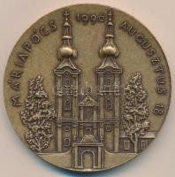 Tóth Sándor (1933-) 1991. "300 éve könnyezett a Máriapócsi Kegykép" Br emlékérem (65mm) T:...