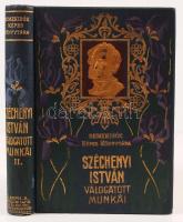 Széchenyi István válogatott munkái II. (Remekírók Képes Könyvtára. Budapest, Lampel R. (Wodianer F. és Fiai). Magyar művészek rajzaival, aranyozott, színezett egészvászon kötés, kissé kopott állapotban