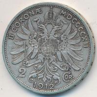 Ausztria 1912. 2K Ag Ferenc József T:2- Austria 1912. 2 Corona Ag Franz Joseph C:VF