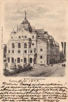 1903 Kassa, Nemzeti Színház / theatre; Turul 5f bérmentesítéssel KASSA - Pécs