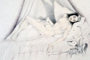 Gaál Margit (1898-?): L'illusion vaut quelquefois la réalité. Vegyes technika, papír, jelzett, ...