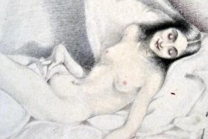 Gaál Margit (1898-?): L'illusion vaut quelquefois la réalité. Vegyes technika, papír, jelzett, ...