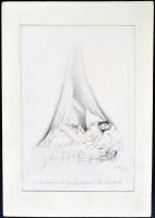 Gaál Margit (1898-?): L'illusion vaut quelquefois la réalité. Vegyes technika, papír, jelzett, ...