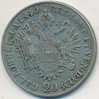 1840E 20Kr Ag "V. Ferdinánd" T:2-